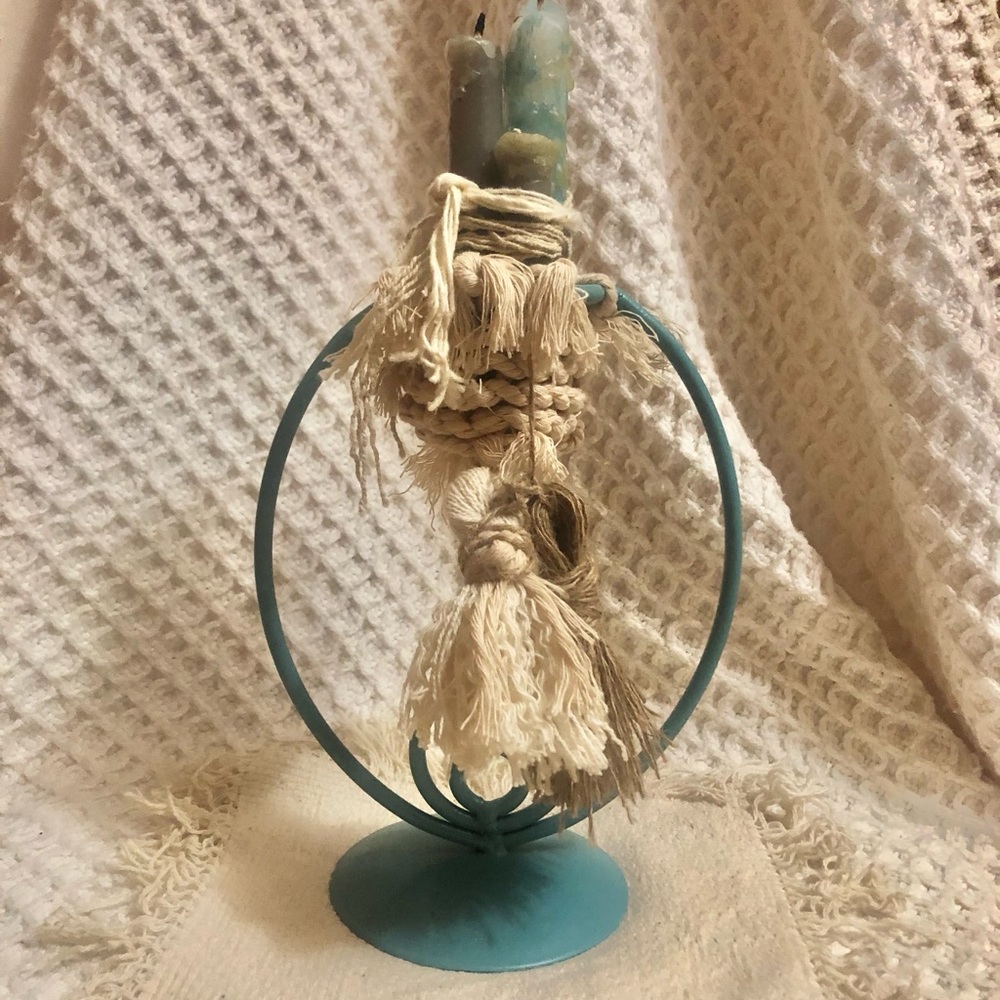 Homemade home candle holder with or without candles